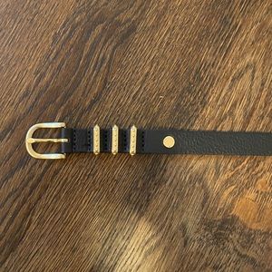 Rag & Bone Black Leather Belt - extra small (xs)